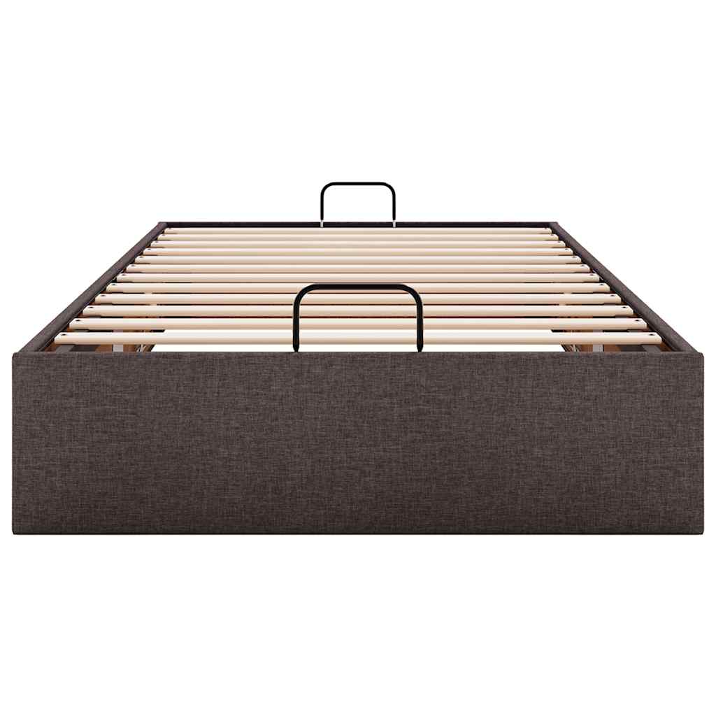 osmannisk sengeramme uden madras 80x200 cm stof mørkebrun