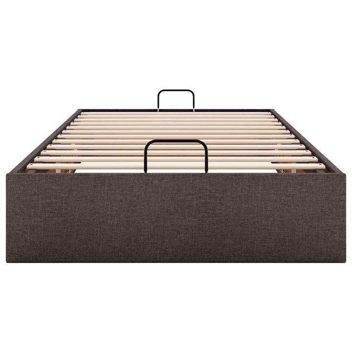 osmannisk sengeramme uden madras 80x200 cm stof mørkebrun