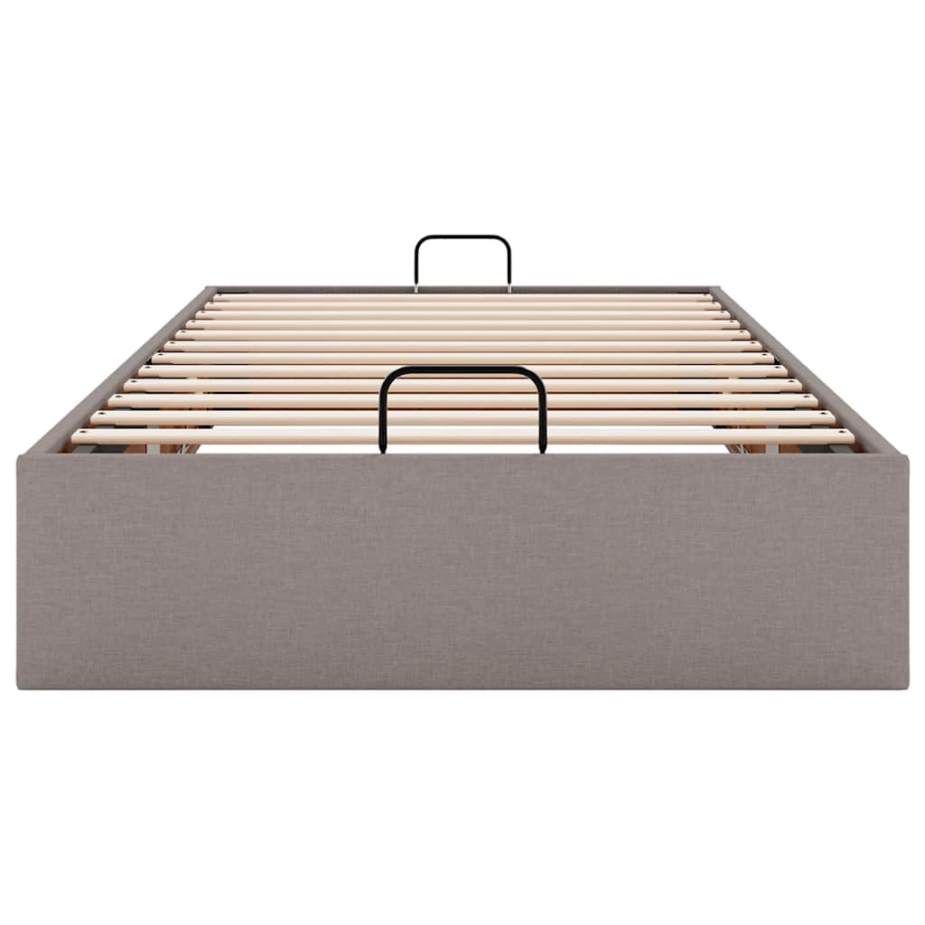 osmannisk sengeramme uden madras 80x200 cm stof gråbrun