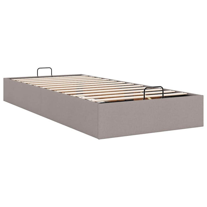 osmannisk sengeramme uden madras 80x200 cm stof gråbrun