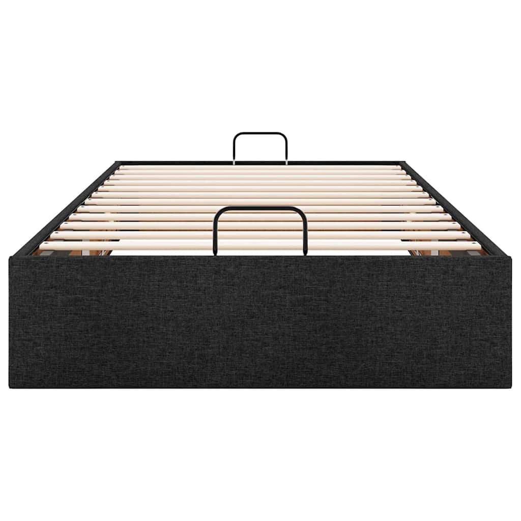 osmannisk sengeramme uden madras 90x190 cm stof sort