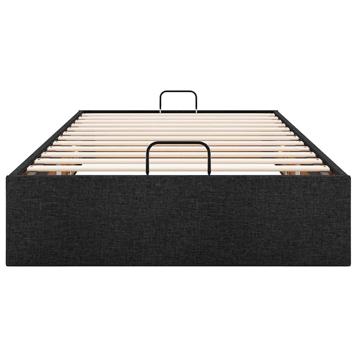 osmannisk sengeramme uden madras 90x190 cm stof sort