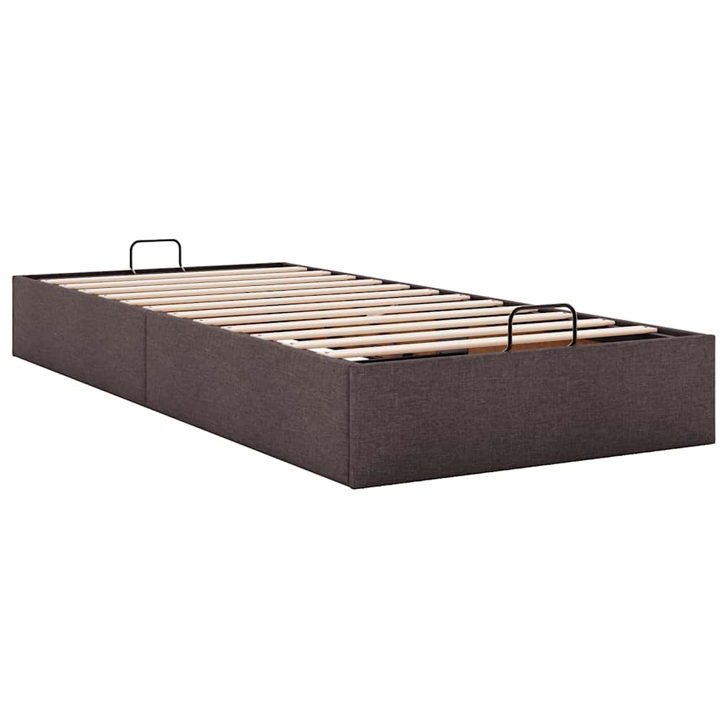 osmannisk sengeramme uden madras 90x190 cm stof mørkebrun