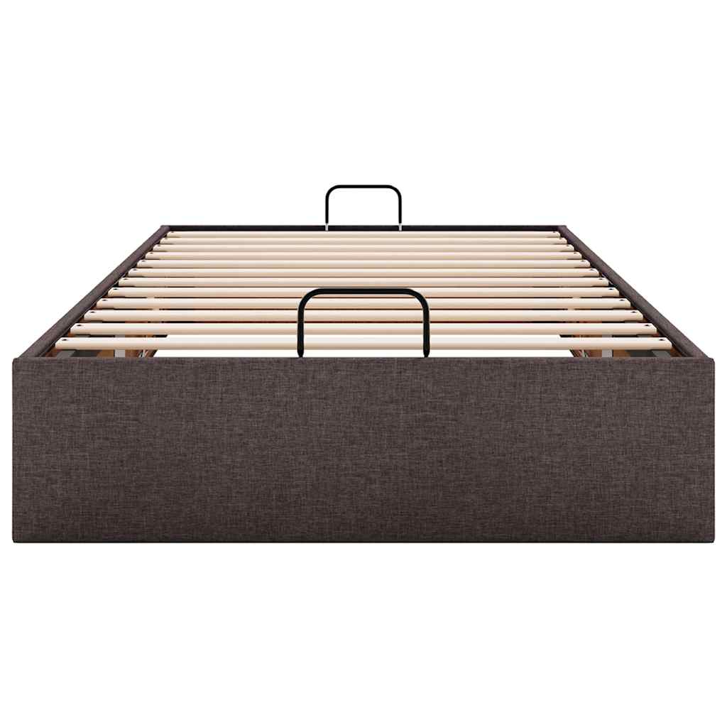 osmannisk sengeramme uden madras 90x190 cm stof mørkebrun