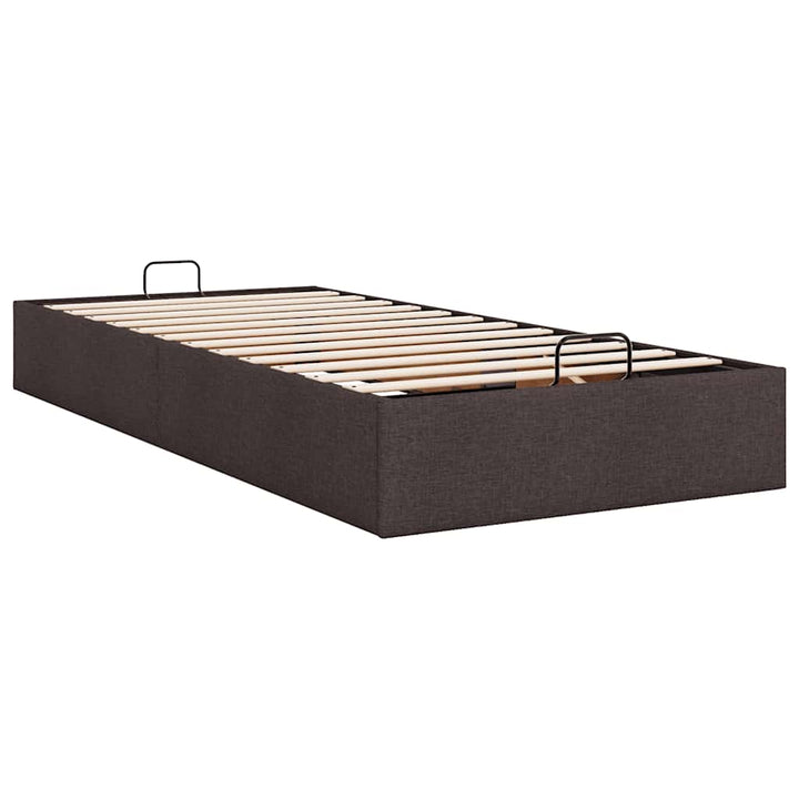 osmannisk sengeramme uden madras 90x190 cm stof mørkebrun