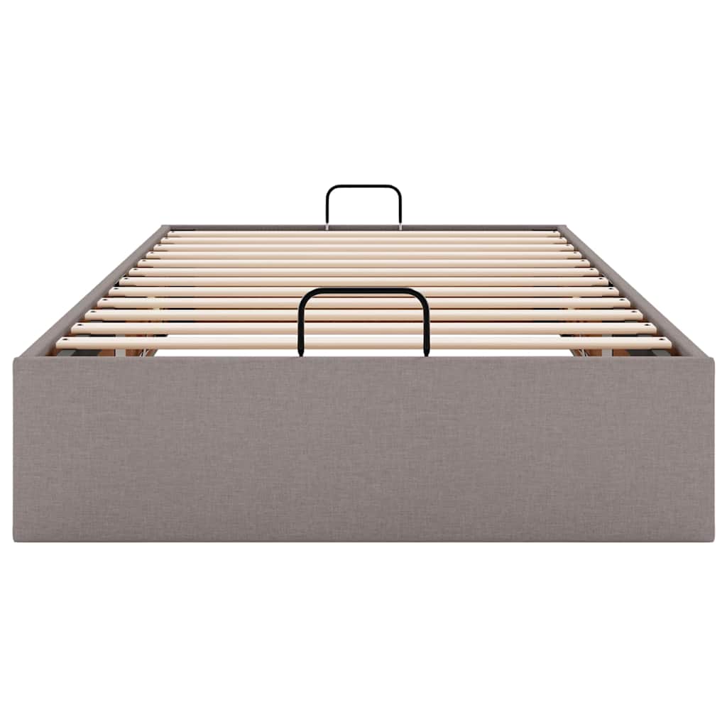 osmannisk sengeramme uden madras 90x190 cm stof gråbrun