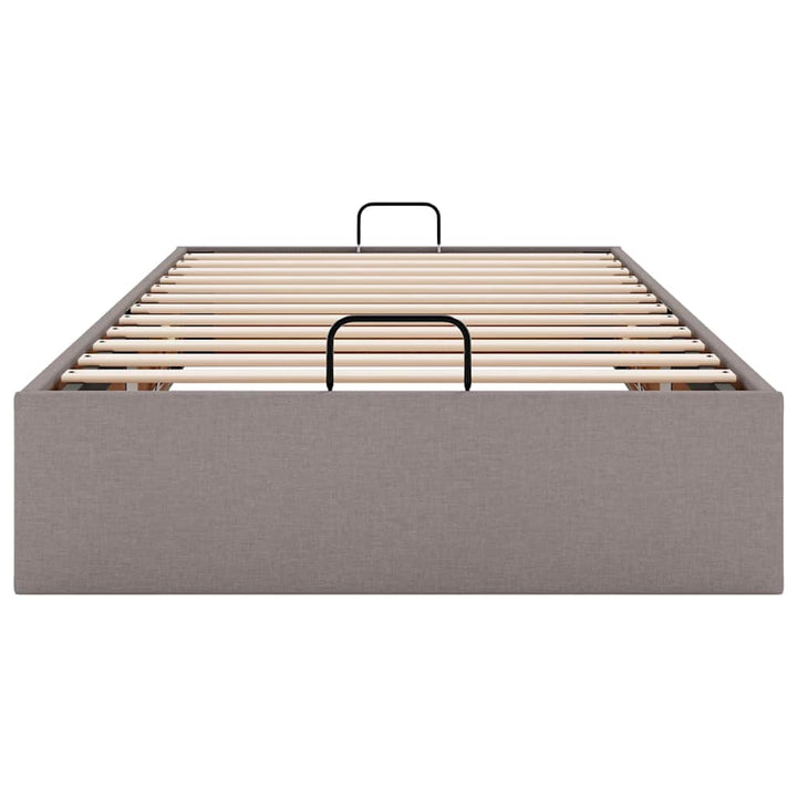 osmannisk sengeramme uden madras 90x190 cm stof gråbrun