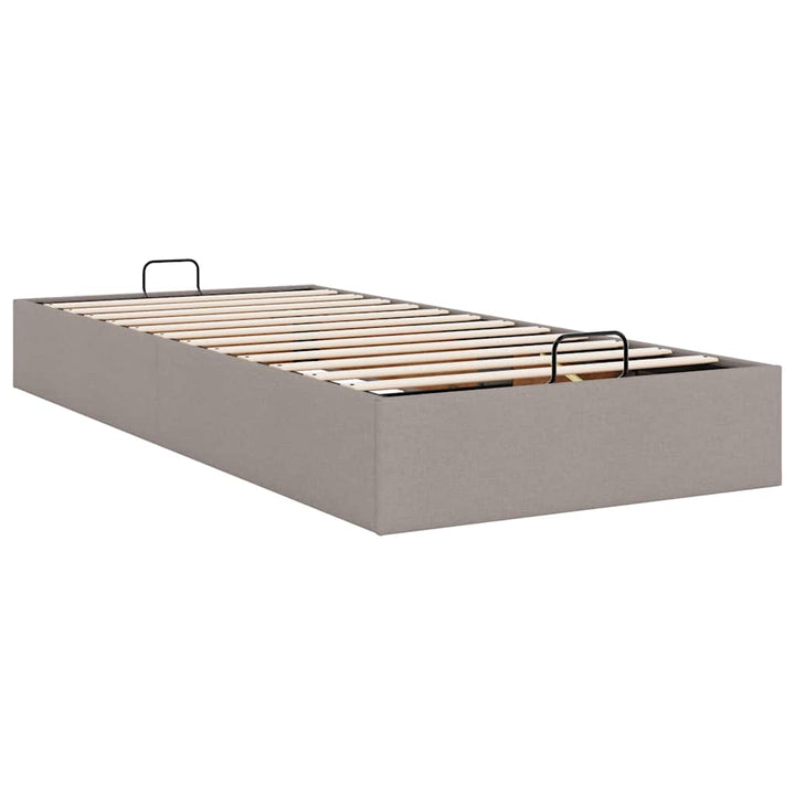 osmannisk sengeramme uden madras 90x190 cm stof gråbrun