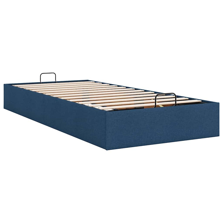 osmannisk sengeramme uden madras 90x190 cm stof blå
