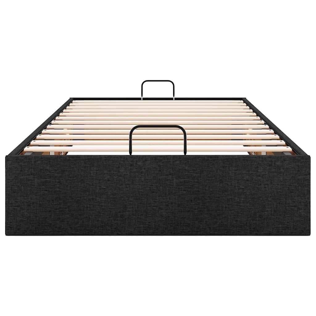 osmannisk sengeramme uden madras 90x200 cm stof sort