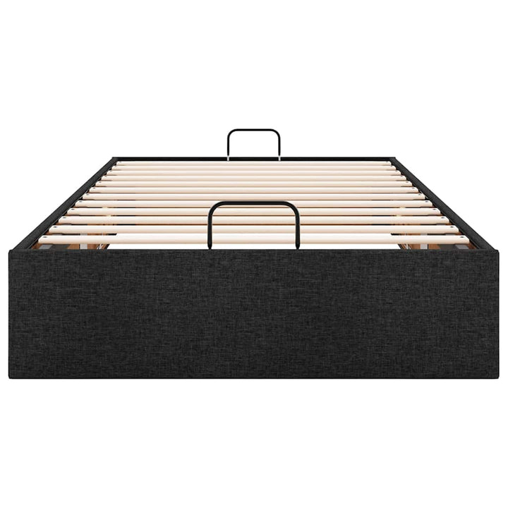 osmannisk sengeramme uden madras 90x200 cm stof sort