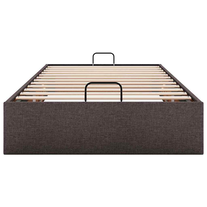 osmannisk sengeramme uden madras 90x200 cm stof mørkebrun