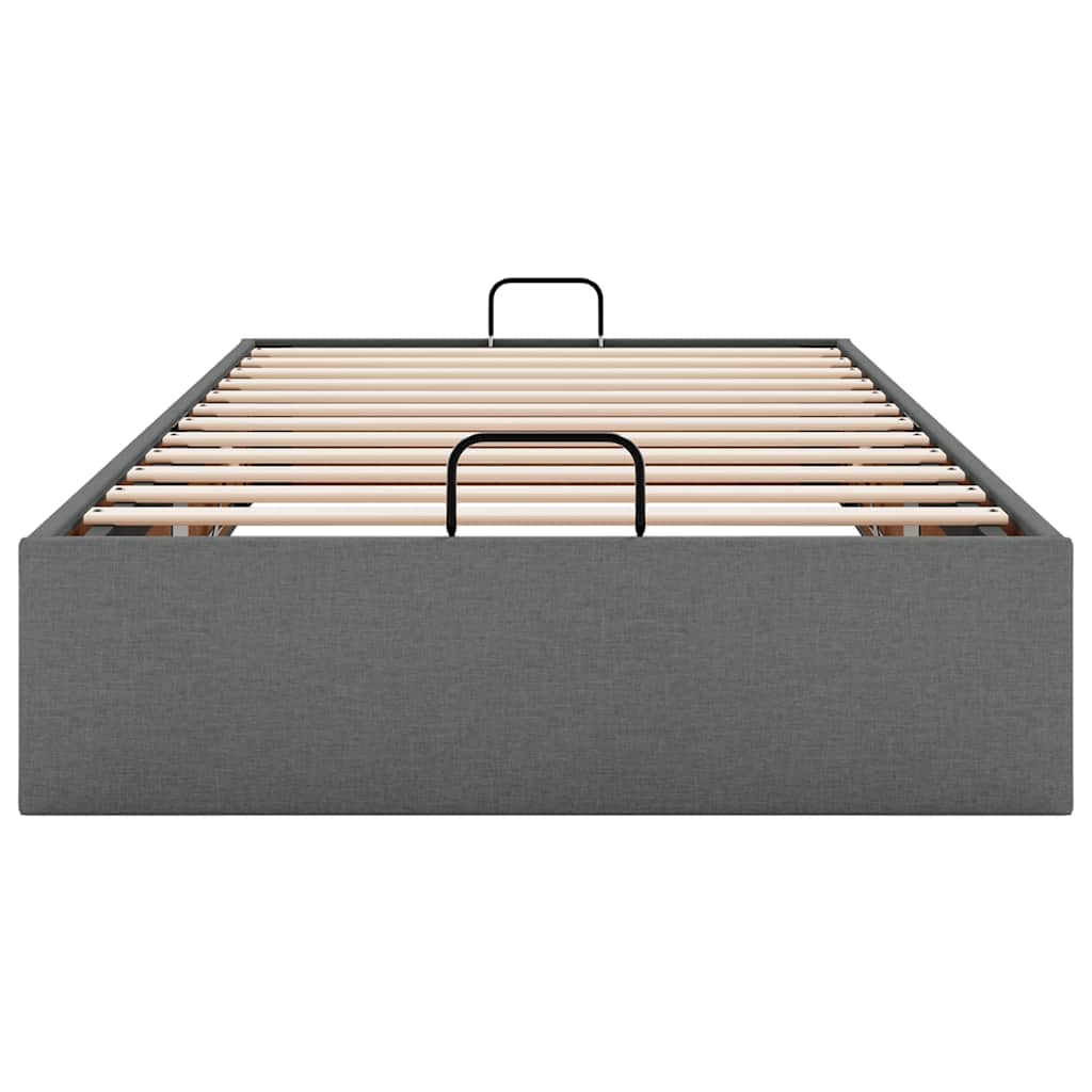 osmannisk sengeramme uden madras 100x200 cm stof mørkegrå