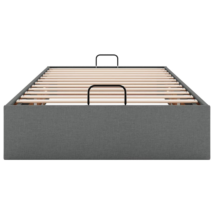 osmannisk sengeramme uden madras 100x200 cm stof mørkegrå