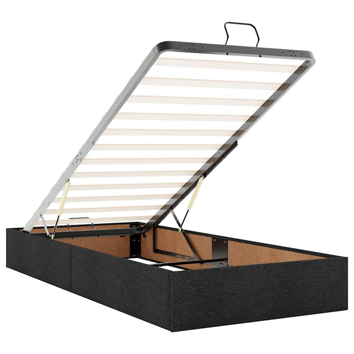 osmannisk sengeramme uden madras 100x200 cm stof sort
