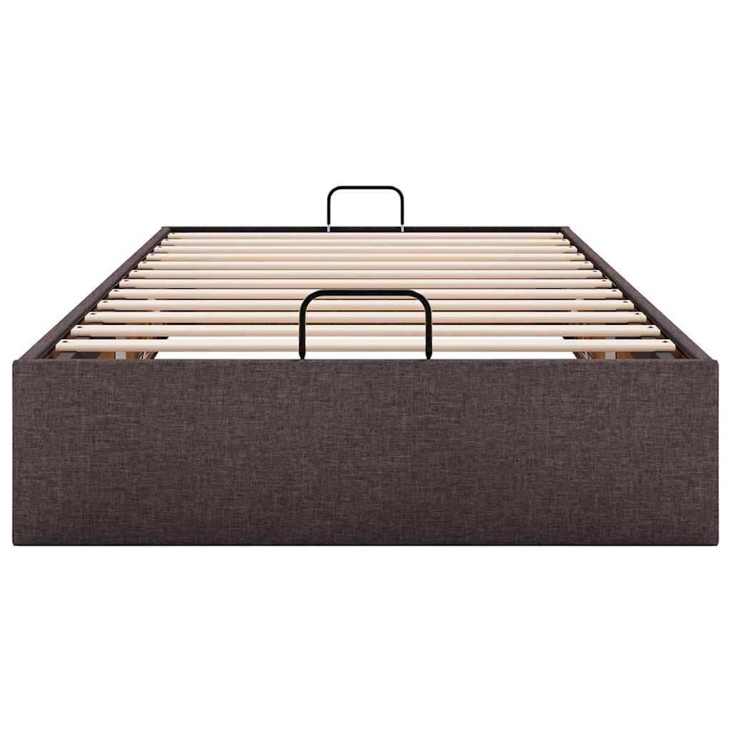 osmannisk sengeramme uden madras 100x200 cm stof mørkebrun