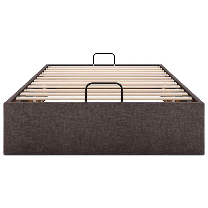 osmannisk sengeramme uden madras 100x200 cm stof mørkebrun