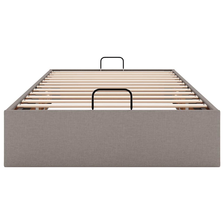 osmannisk sengeramme uden madras 100x200 cm stof gråbrun
