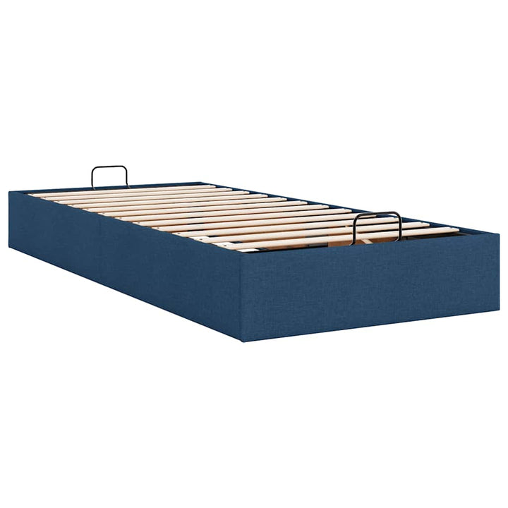 osmannisk sengeramme uden madras 100x200cm stof blå