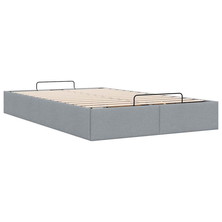 osmannisk sengeramme uden madras 120x190 cm stof lysegrå
