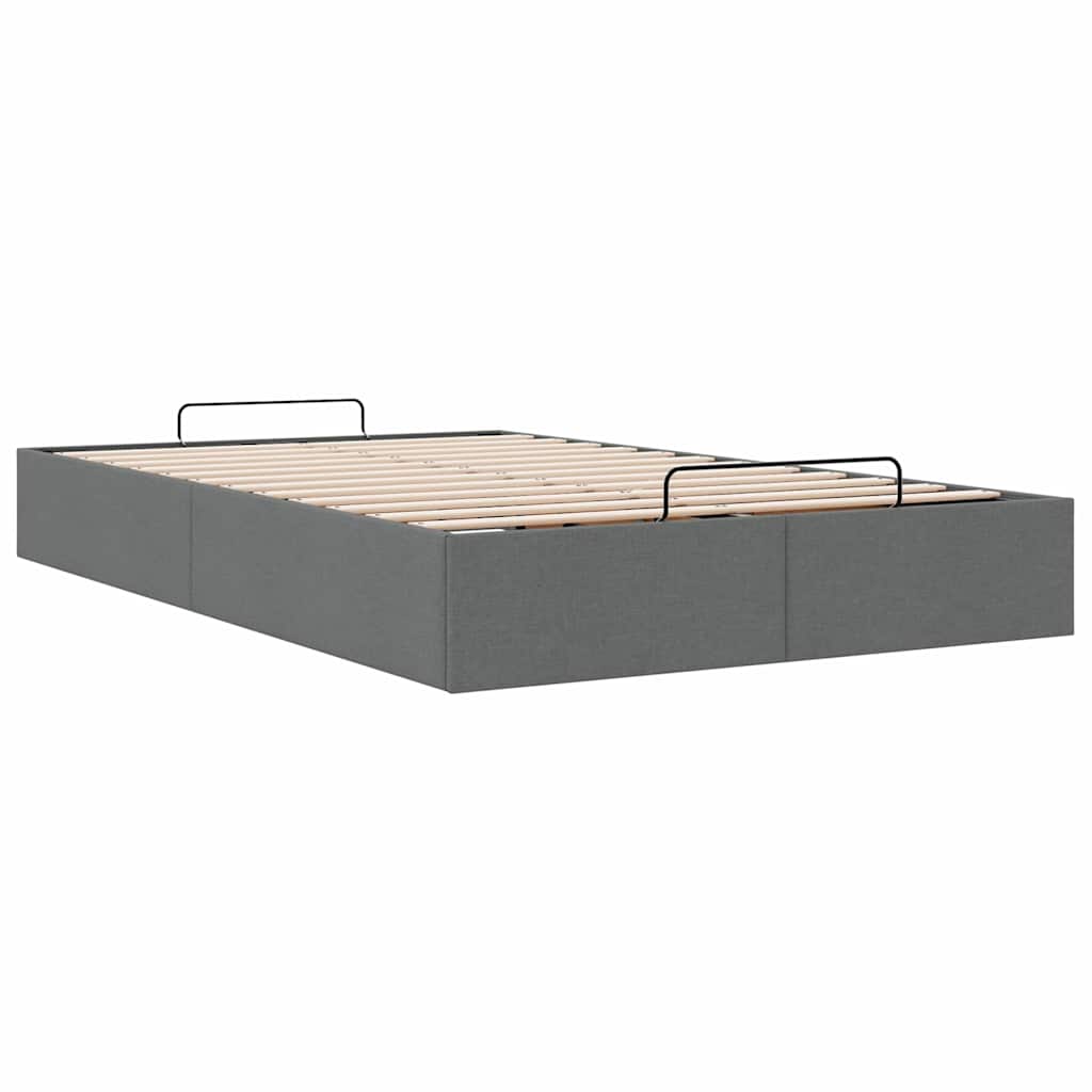 osmannisk sengeramme uden madras 120x190 cm stof mørkegrå