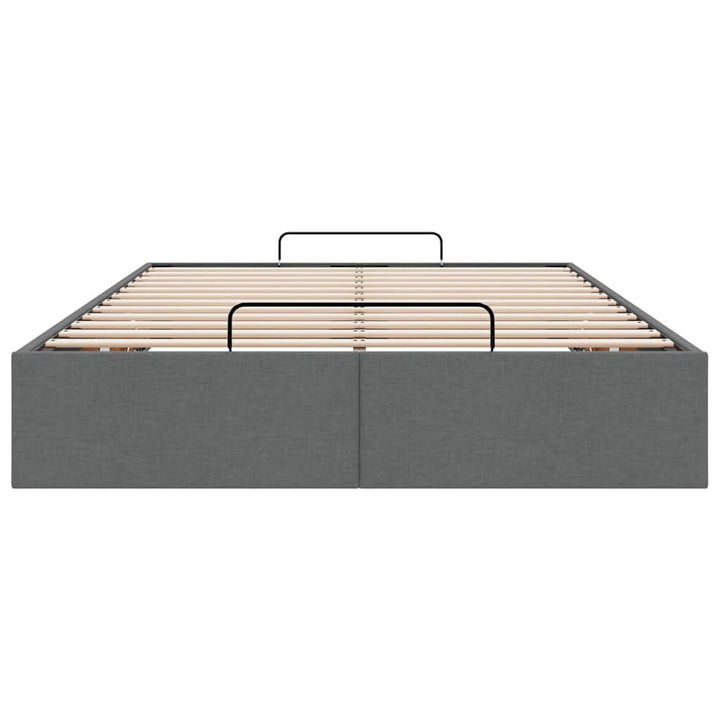 osmannisk sengeramme uden madras 120x190 cm stof mørkegrå