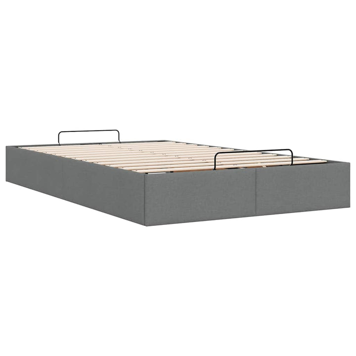 osmannisk sengeramme uden madras 120x190 cm stof mørkegrå