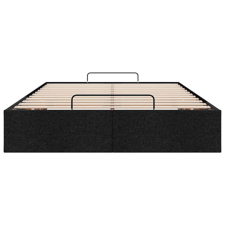 osmannisk sengeramme uden madras 120x190 cm stof sort