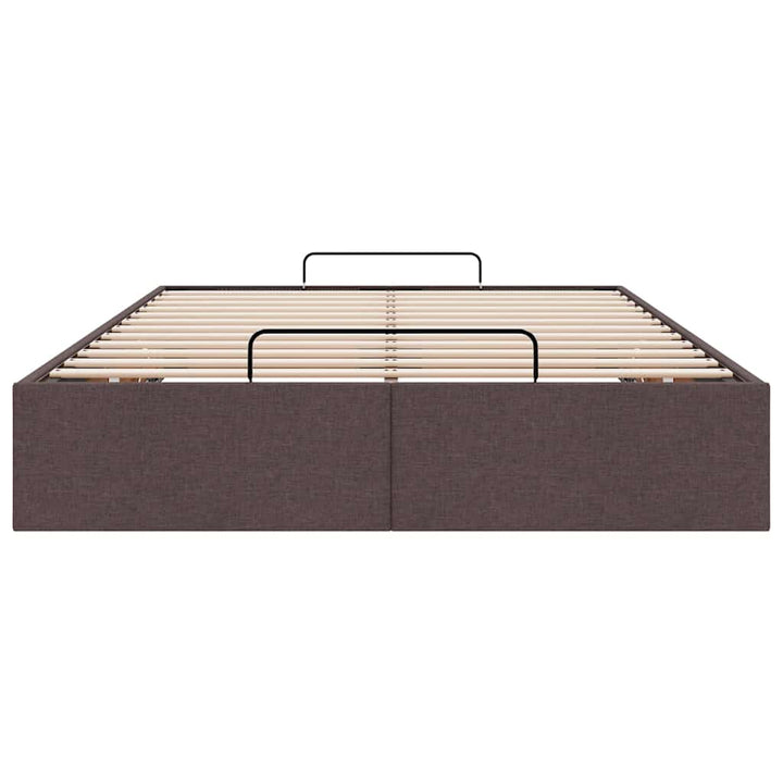 osmannisk sengeramme uden madras 120x190 cm stof mørkebrun