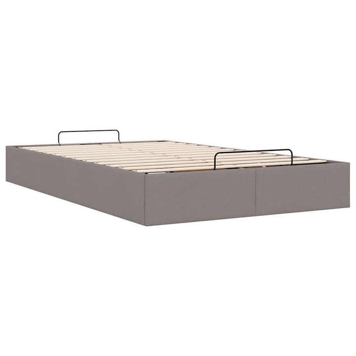 osmannisk sengeramme uden madras 120x190 cm stof gråbrun