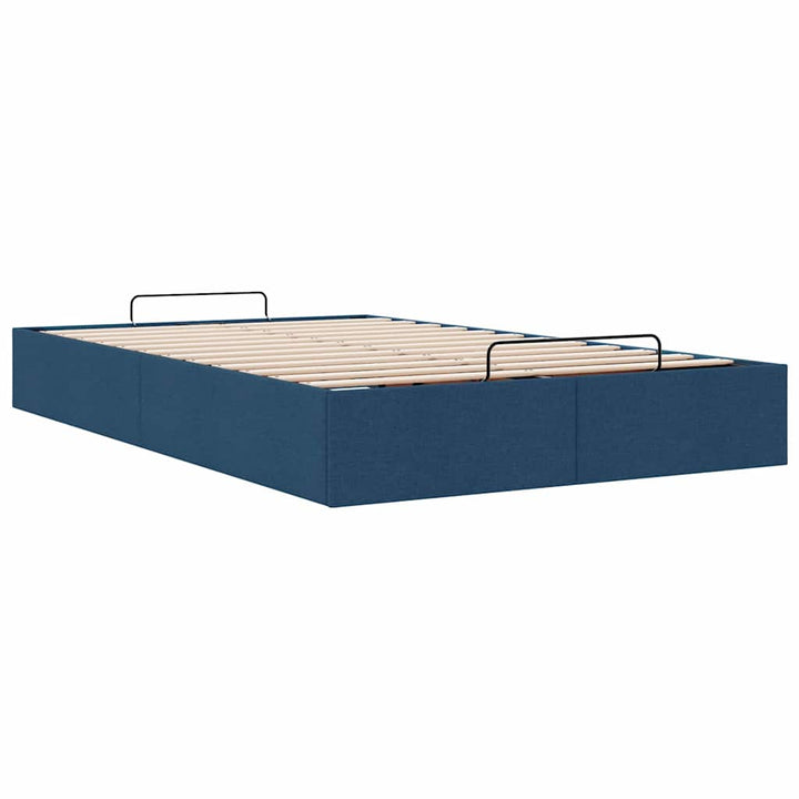 osmannisk sengeramme uden madras 120x190 cm stof blå