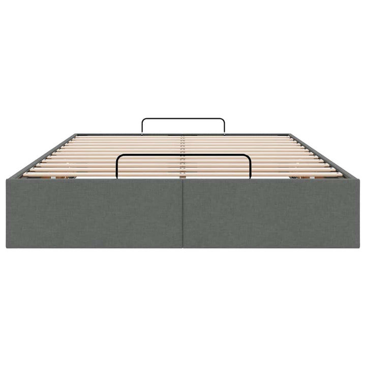 osmannisk sengeramme uden madras 120x200 cm stof mørkegrå