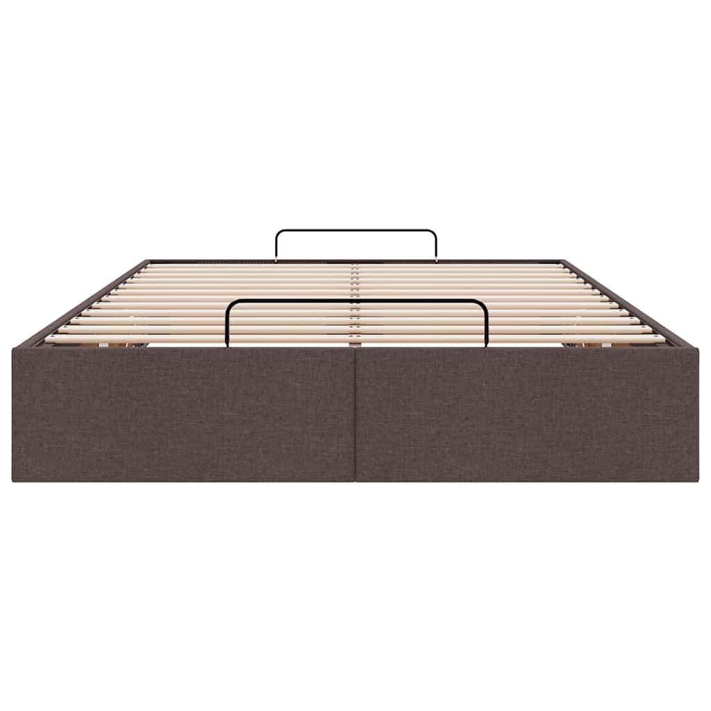 osmannisk sengeramme uden madras 120x200 cm stof mørkebrun
