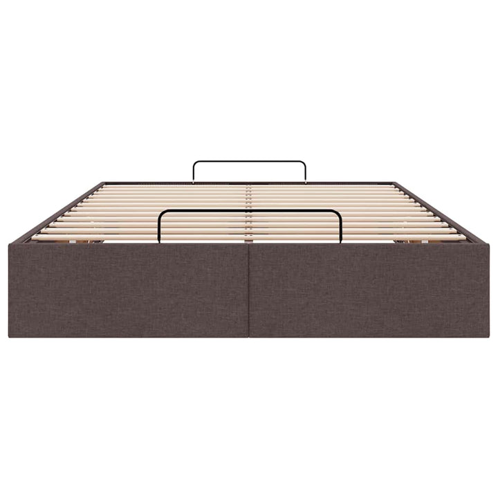osmannisk sengeramme uden madras 120x200 cm stof mørkebrun