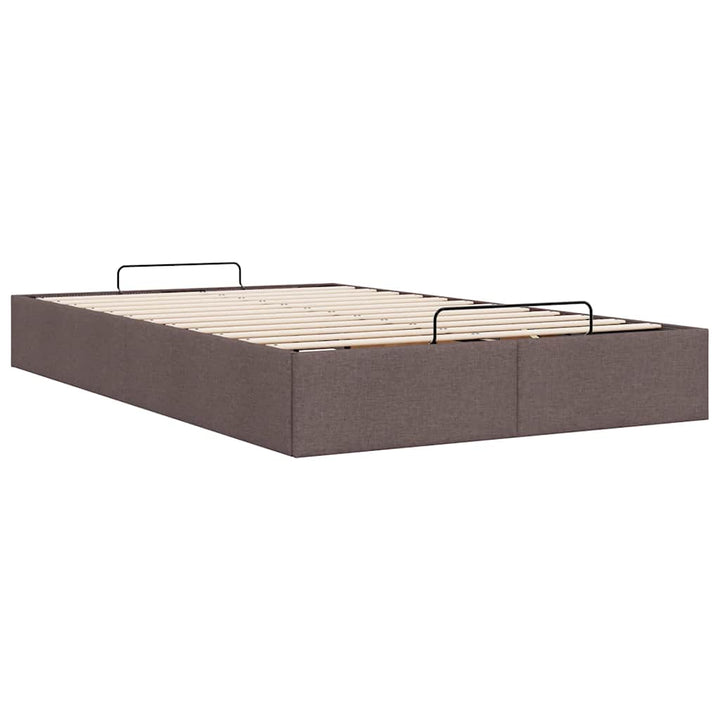 osmannisk sengeramme uden madras 120x200 cm stof mørkebrun