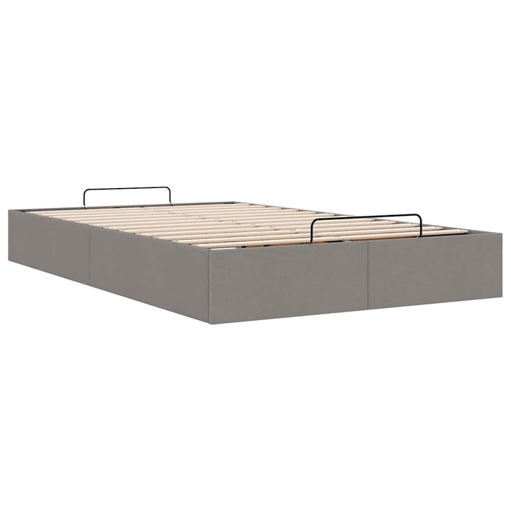 osmannisk sengeramme uden madras 120x200 cm stof gråbrun