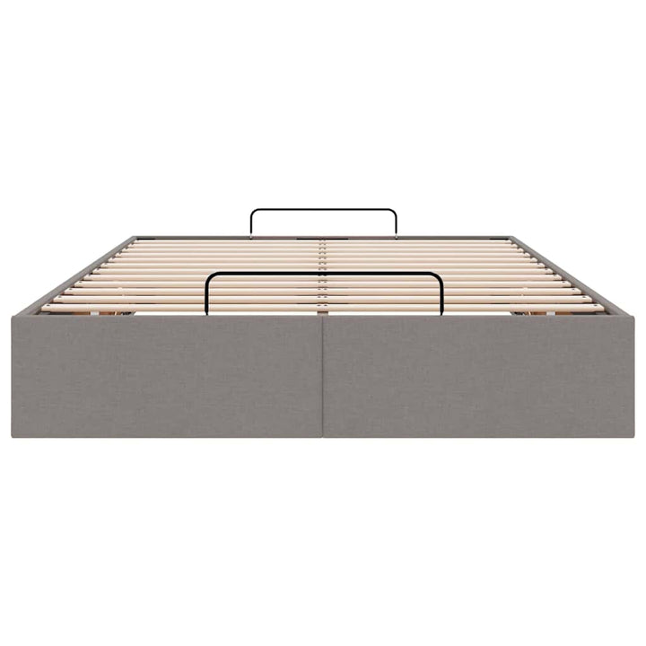 osmannisk sengeramme uden madras 120x200 cm stof gråbrun