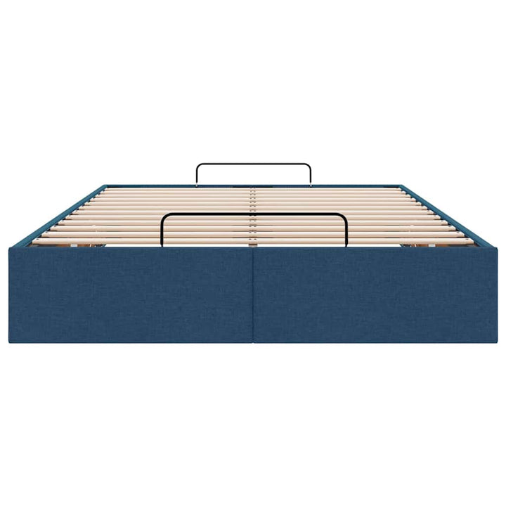 osmannisk sengeramme uden madras 120x200 cm stof blå