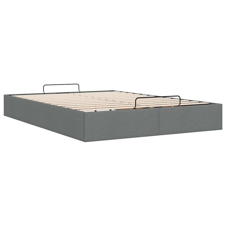 osmannisk sengeramme uden madras 140x190 cm stof mørkegrå