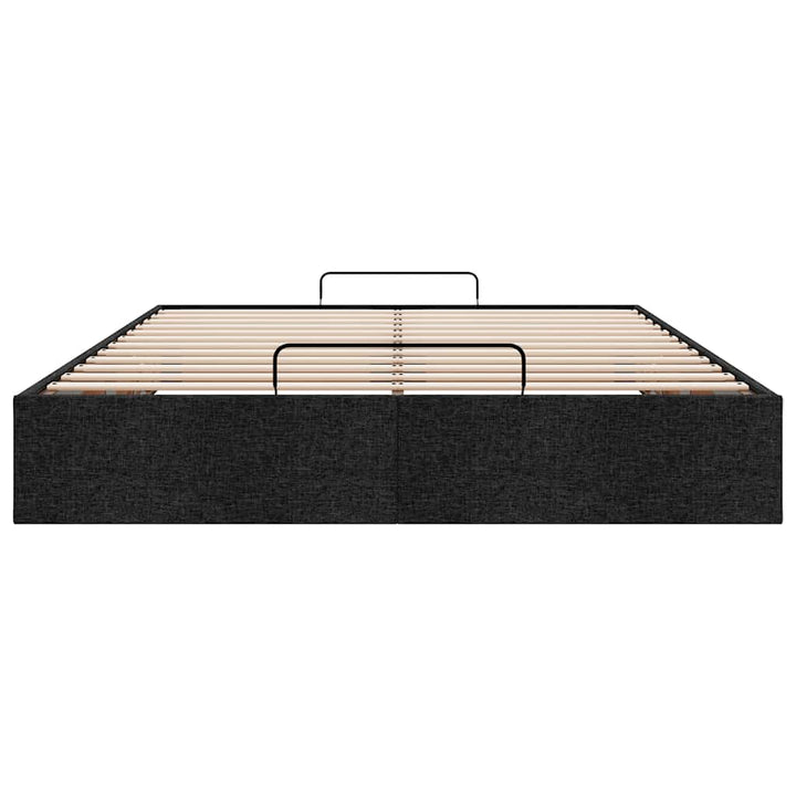 osmannisk sengeramme uden madras 140x190 cm stof sort