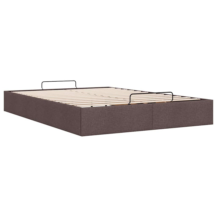 osmannisk sengeramme uden madras 140x190 cm stof mørkebrun