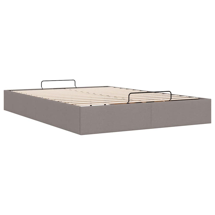 osmannisk sengeramme uden madras 140x190 cm stof gråbrun