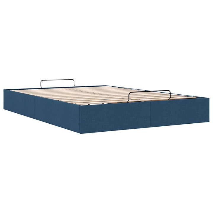 osmannisk sengeramme uden madras 140x190 cm stof blå
