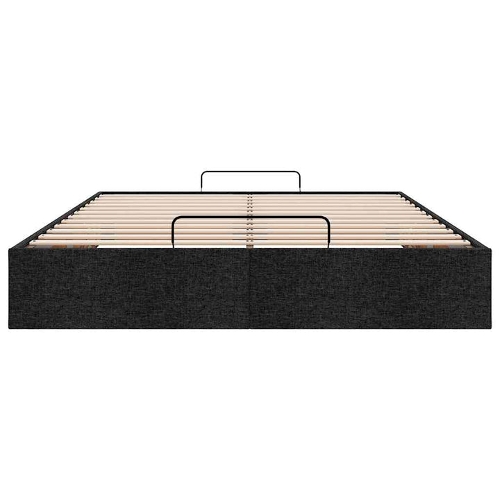 osmannisk sengeramme uden madras 140x200 cm stof sort