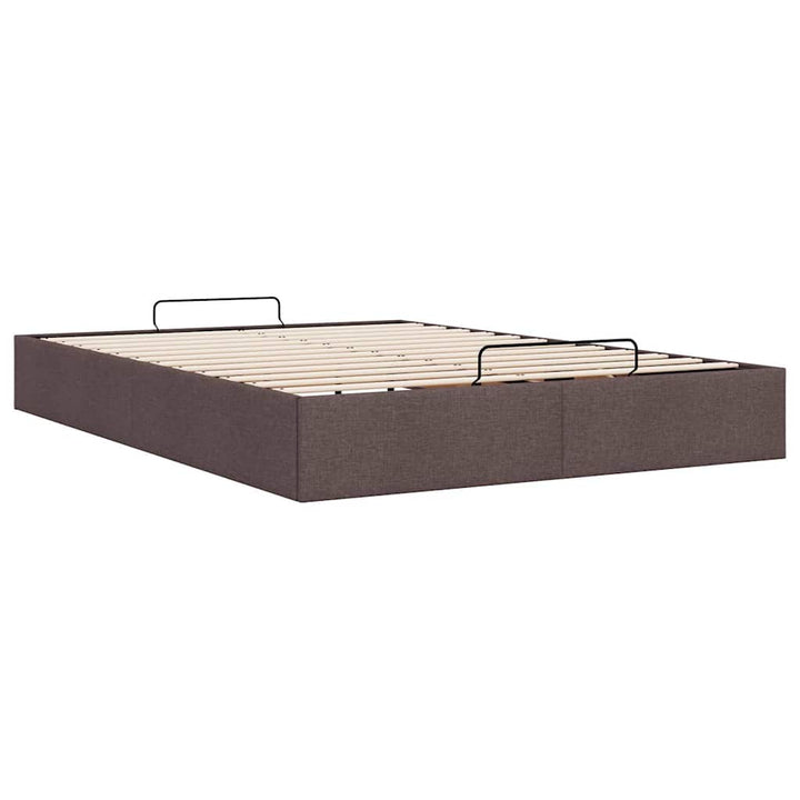 osmannisk sengeramme uden madras 140x200 cm stof mørkebrun
