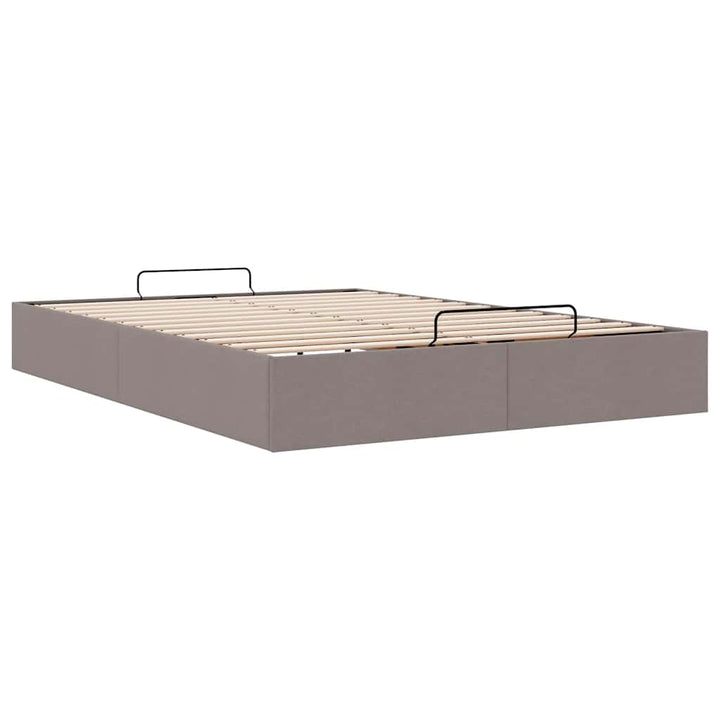 osmannisk sengeramme uden madras 140x200 cm stof gråbrun