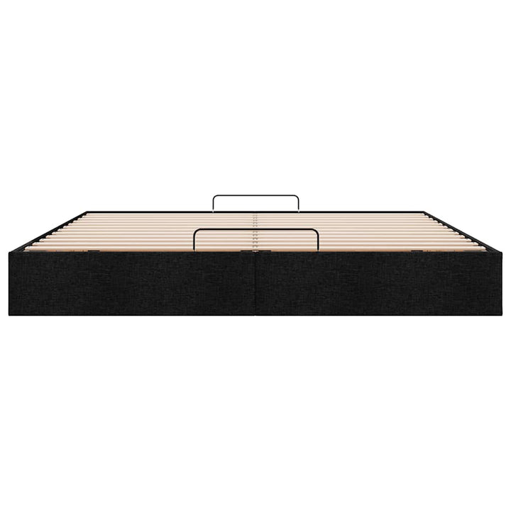 osmannisk sengeramme uden madras 160x200 cm stof sort