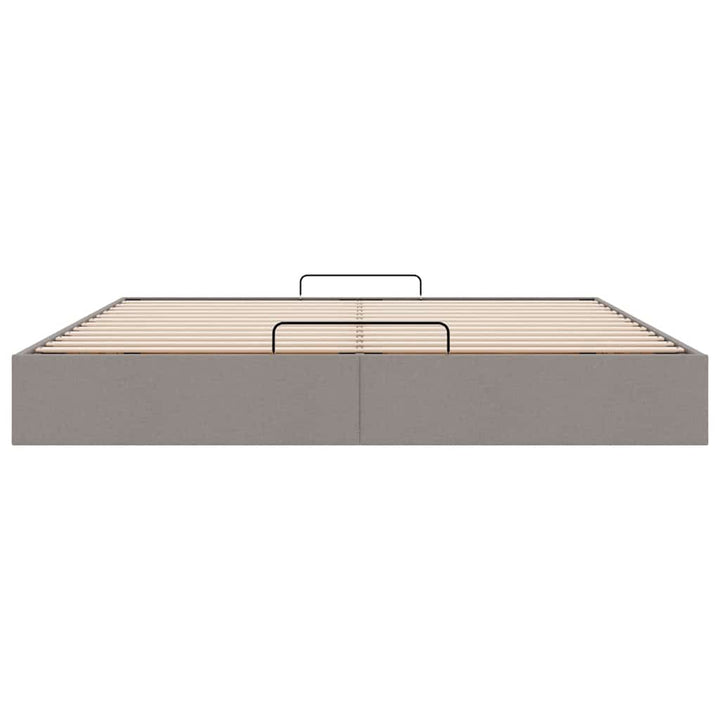 osmannisk sengeramme uden madras 160x200 cm stof gråbrun