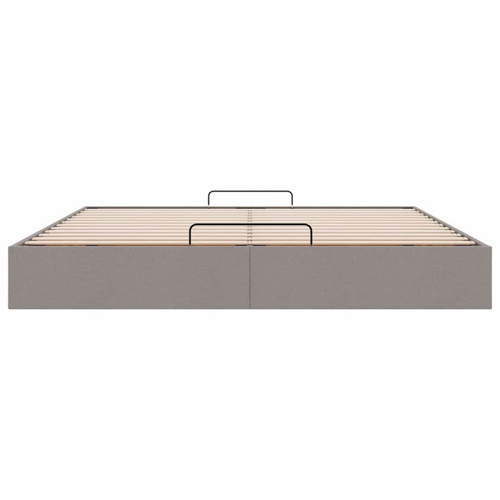 osmannisk sengeramme uden madras 160x200 cm stof gråbrun
