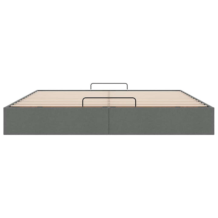 osmannisk sengeramme uden madras 200x200 cm stof mørkegrå